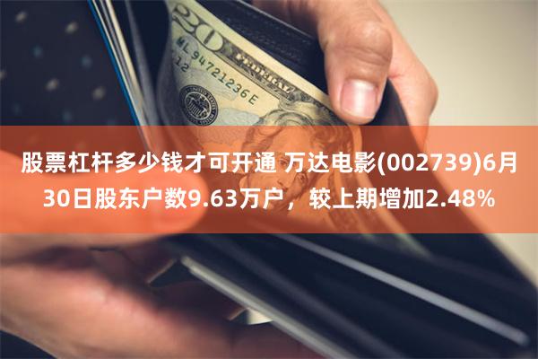 股票杠杆多少钱才可开通 万达电影(002739)6月30日股东户数9.63万户，较上期增加2.48%