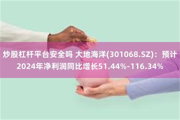 炒股杠杆平台安全吗 大地海洋(301068.SZ)：预计2024年净利润同比增长51.44%-116.34%