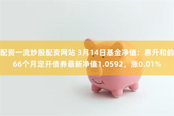 配资一流炒股配资网站 3月14日基金净值：惠升和韵66个月定开债券最新净值1.0592，涨0.01%